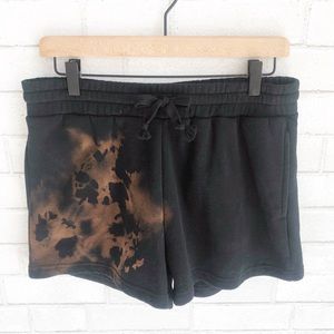 NWOT- TIE DYE Black Reverse High Waisted Shorts
